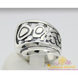 Серебряное кольцо "Элит" без камней 1374к Gold & Silver, Украина
